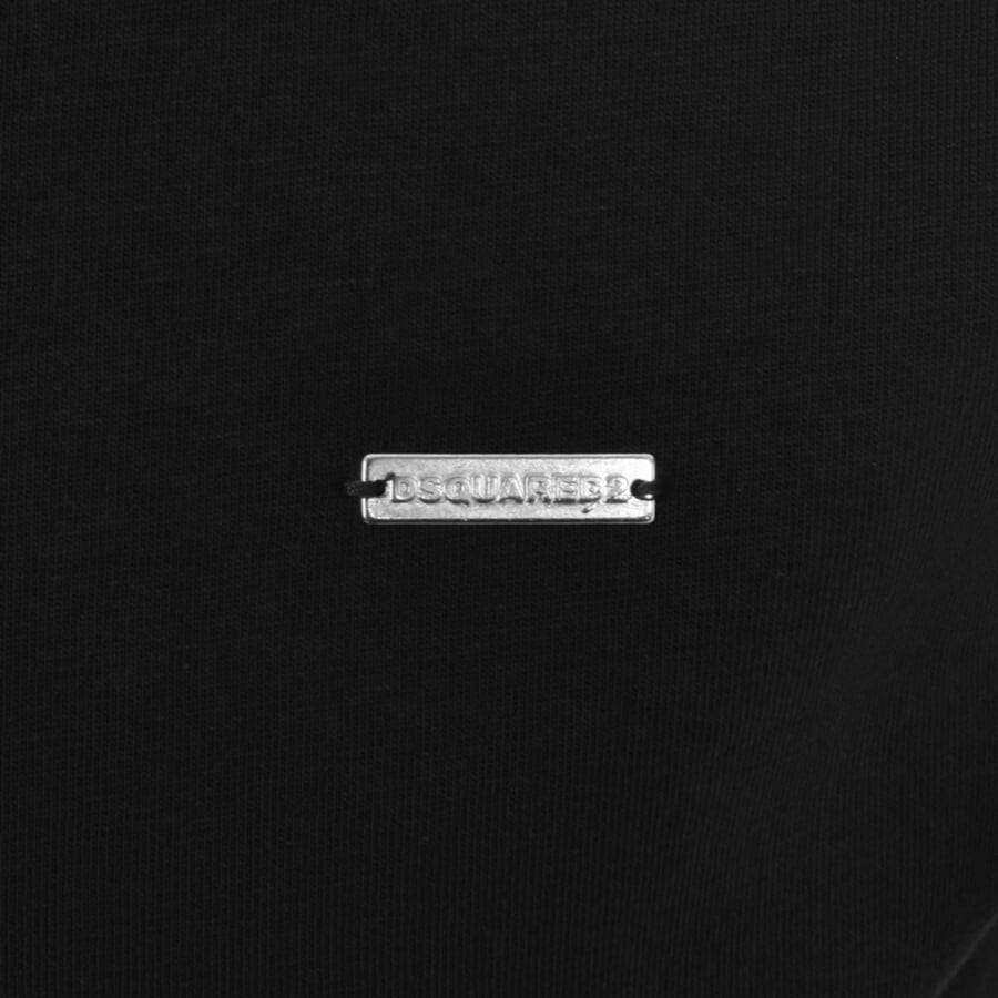 関税送料込【DSQUARED2】クールフィットTシャツ ロゴ ブラック DSQUARED2 tシャツ T-SHIRT /ICON /MINI LOGO ICON TEE /COOL